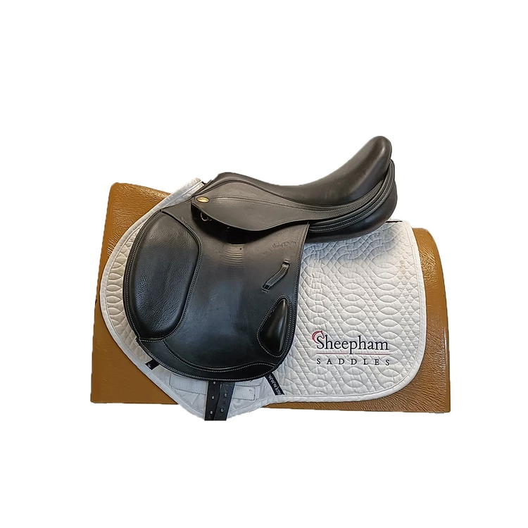 Sous-ventre De Dressage Jaguar (Harry Dabbs) En Cuir Noir - Taille 26 Pouces - Occasion