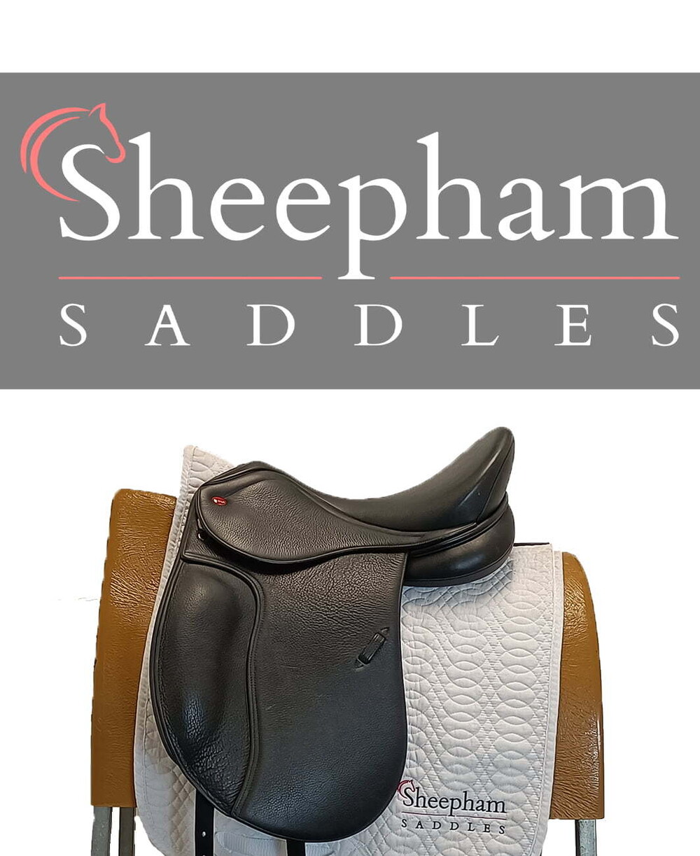 Selle Dressage John Whitaker Vienne 17,5 Pouces MW - Noir - Occasion Neuve