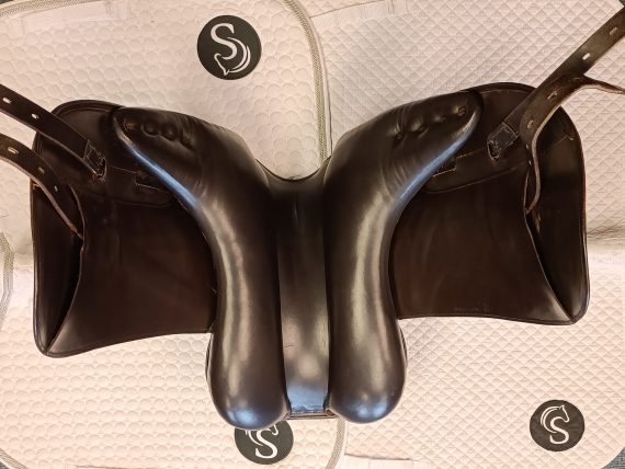 Harry Dabbs Monoflap Dressage Saddle 17.5″ MW Brown ~SC1793~