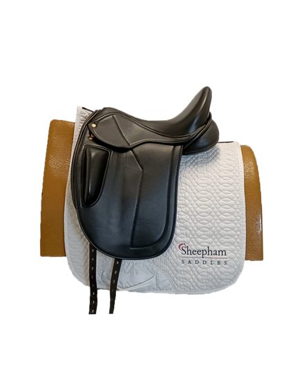 Black Country Optima Dressage Saddle 16.5″ W Black ~SC2358~